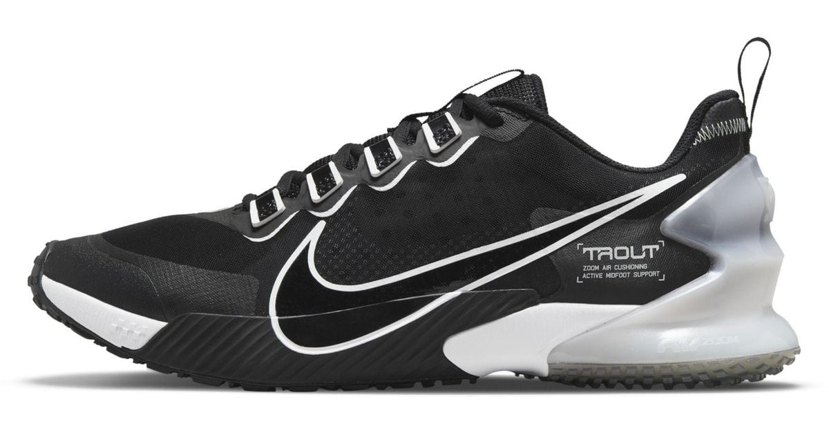 Nike Force Zoom Trout Ltd Turf Baseball Shoes in Black for Men Lyst