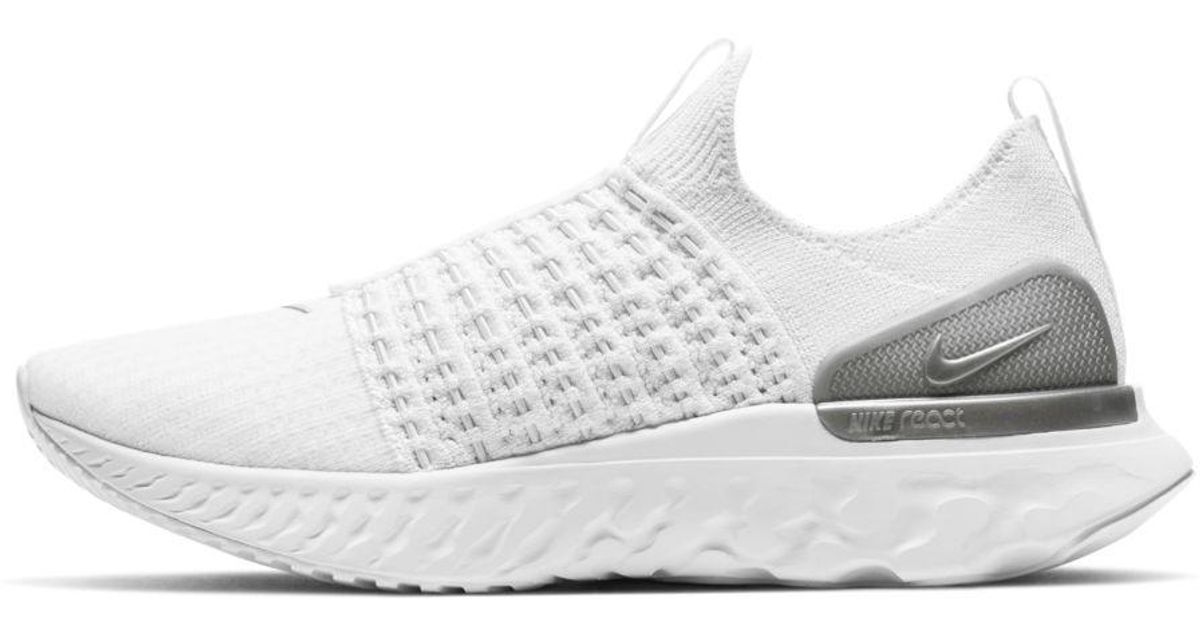 Nike Rubber React Phantom Run Flyknit 2 Running Shoe in White - Lyst