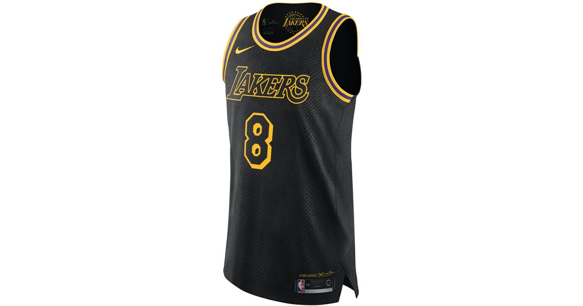 Maglia NBA Connected Kobe Bryant City Edition Authentic (Los Angeles  Lakers) da Uomo di Nike in Nero | Lyst