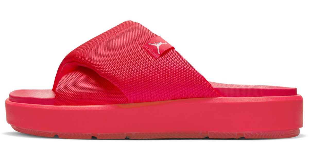 Sus Red Slide Red Jordan Slides _ Jordan Play Slide โAnthracite University Redโ โ NYJFA