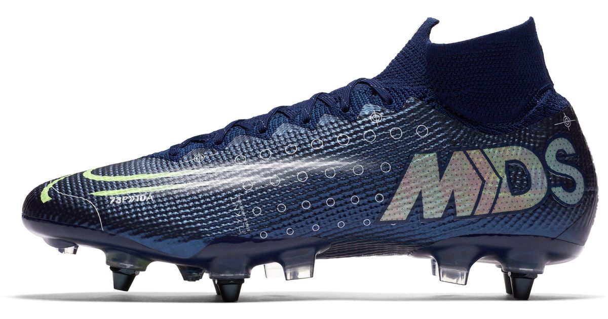 Nike Mercurial Superfly 7 Elite Mds Sg pro Anti clog Traction Soft ground Football Boot in Blue Lyst UK
