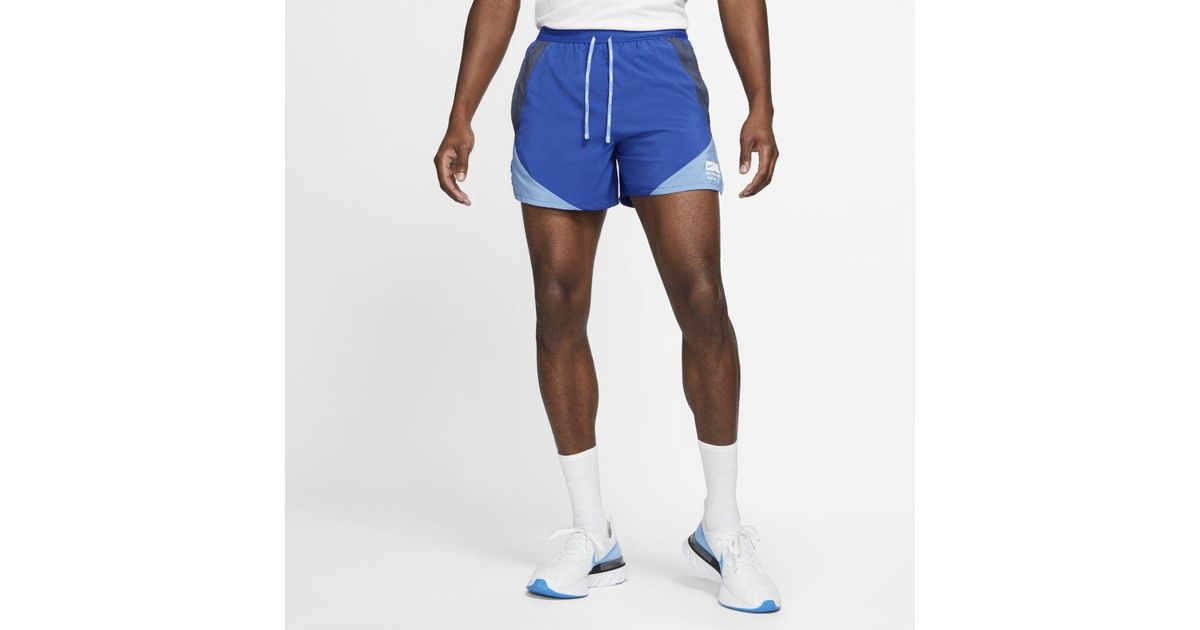 Nike Synthetic Flex Stride Brs Brief-lined Running Shorts in Blue for Men |  Lyst