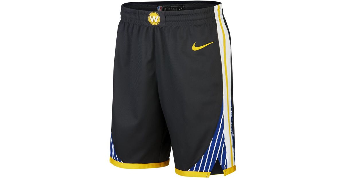 warriors authentic shorts