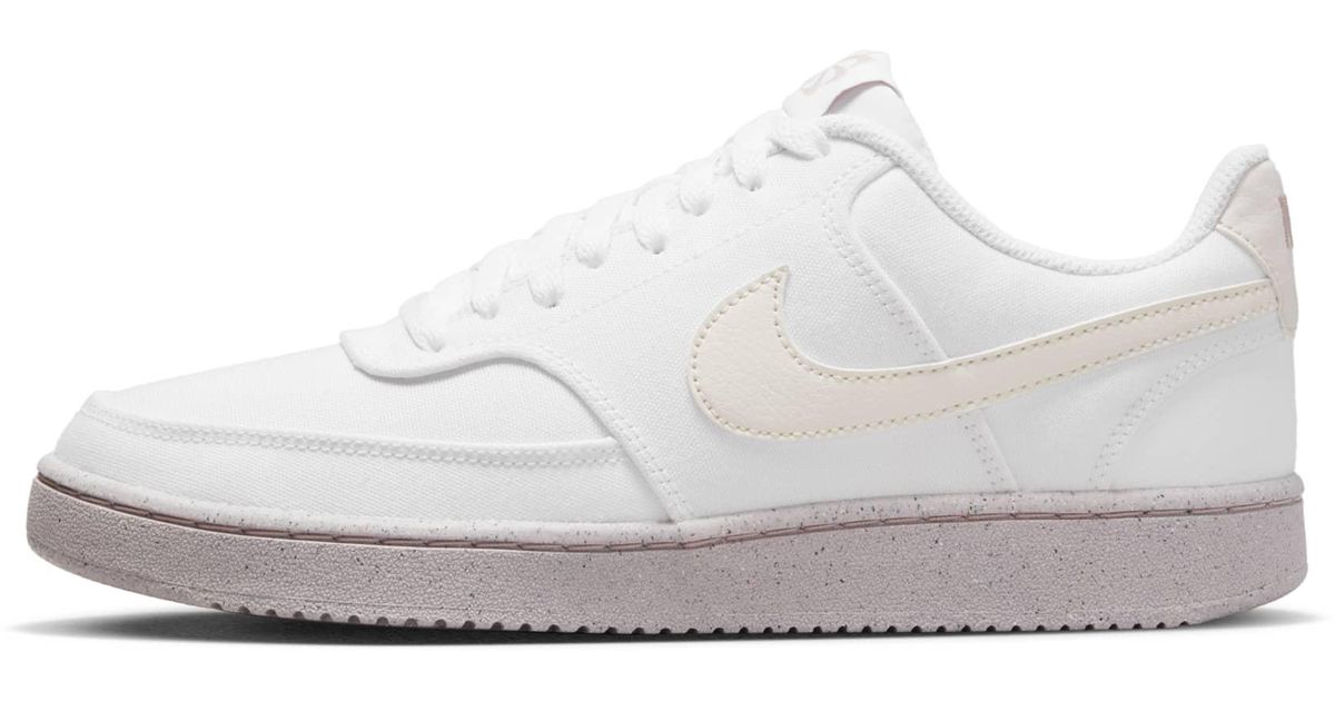 Nike Canvas Court Vision Low Next Nature Shoes in White | Lyst UK
