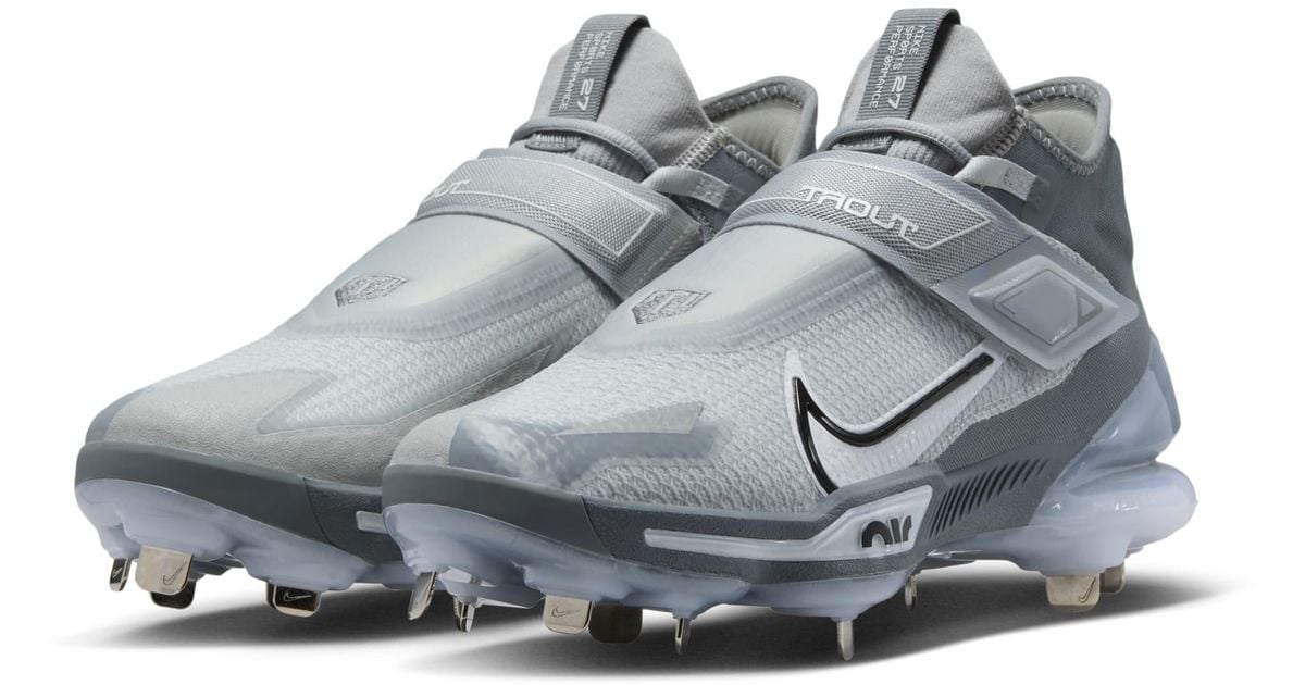 Nike Lace Force Zoom Trout 8 Elite Baseball Cleats in Gray for Men Lyst