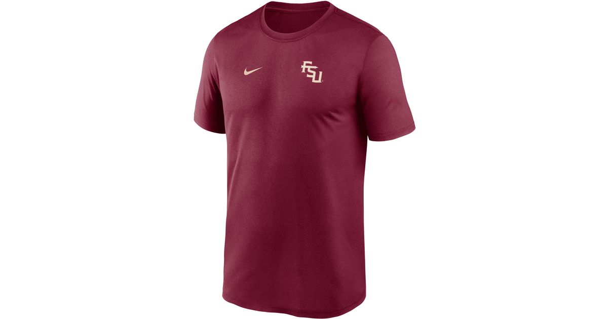 Nike Florida State Sideline Legend Small Logo DriFit College TShirt