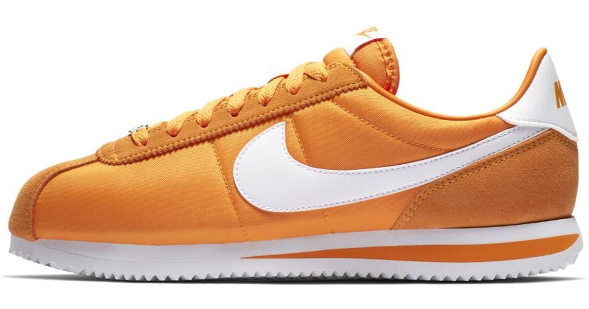 Nike Leather Cortez Basic Se Men's Shoe in Orange for Men - Lyst