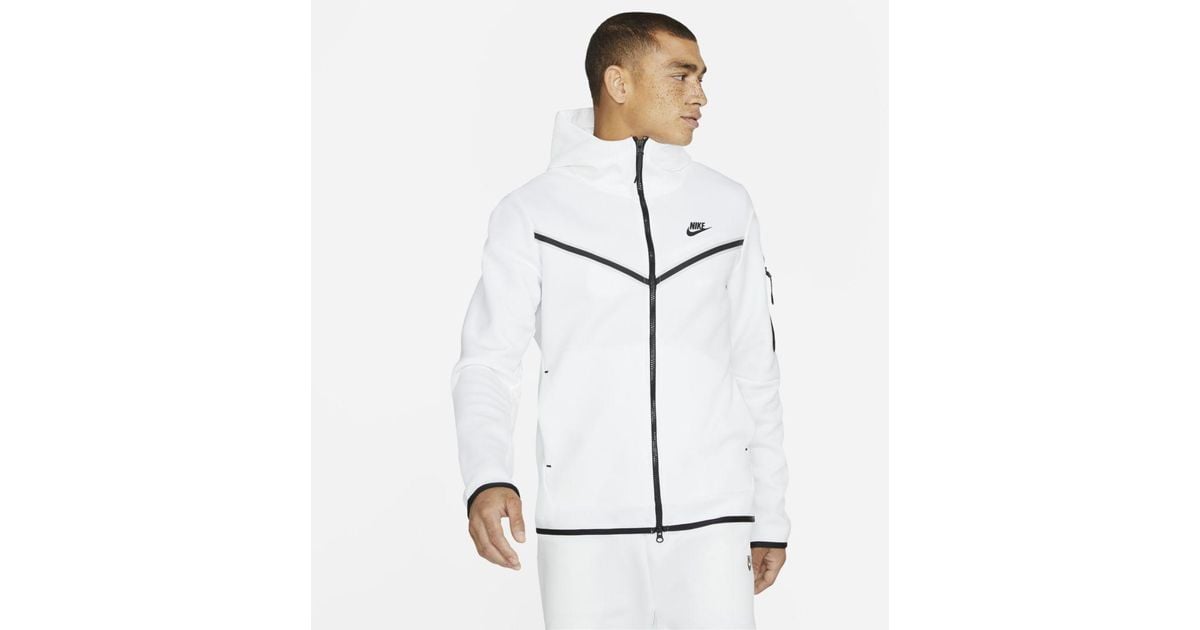 Nike Sportswear Tech Fleece Full-zip Hoodie (white) for Men - Lyst