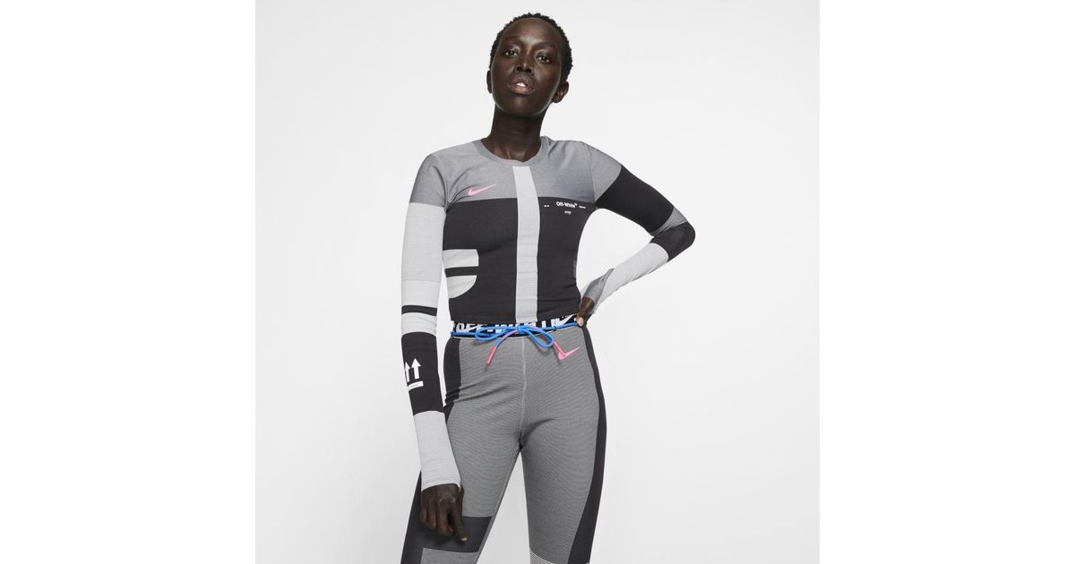 Nike X Off-white Dri-fit Running Top in Black | Lyst