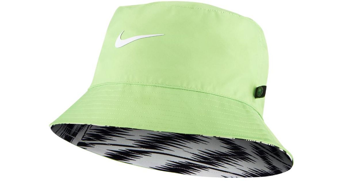 neon green hat nike