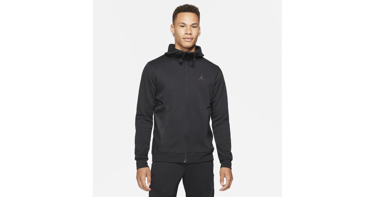 Nike Jordan Dri-fit Air Statement Fleece Full-zip Hoodie in Black,Black (Black) for Men - Lyst