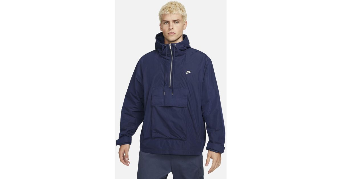 Nike Sportswear Circa Lined Anorak in Blue for Men | Lyst