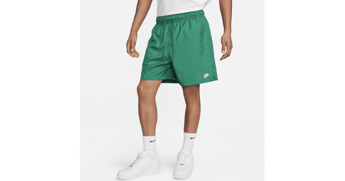 Nike flow shorts green deals