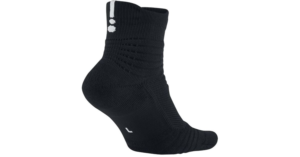 Nike Synthetic Elite Versatility Mid Basketball Socks in Black/Black/Black  (Black) for Men | Lyst