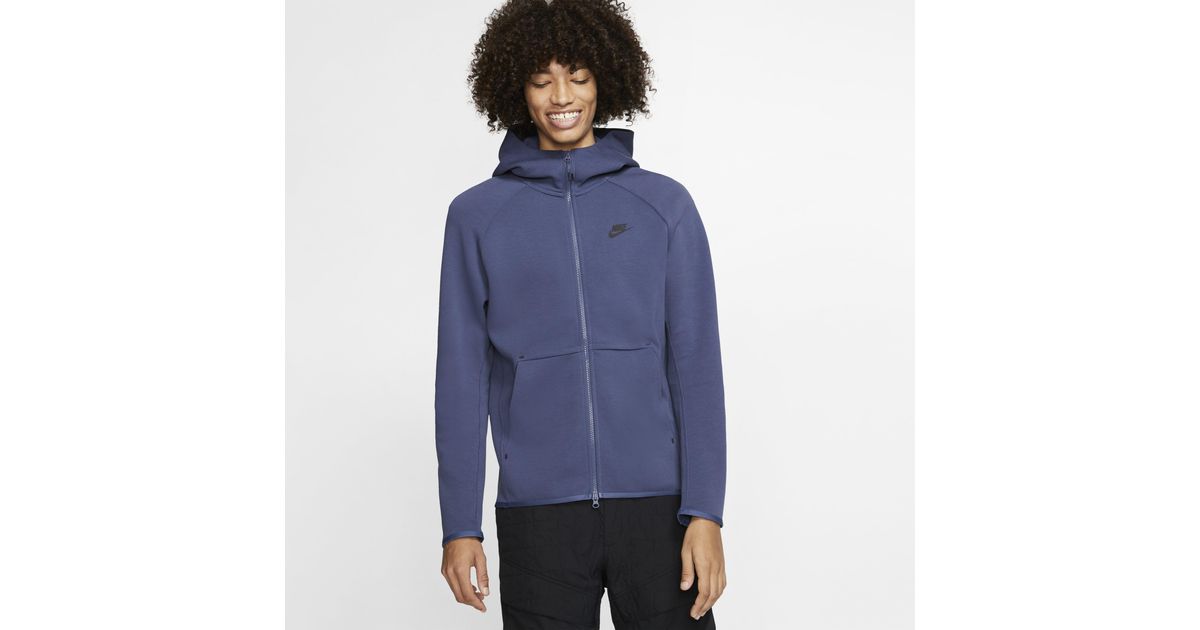 Nike Sportswear Tech Fleece Full-zip Hoodie in Purple for Men - Lyst