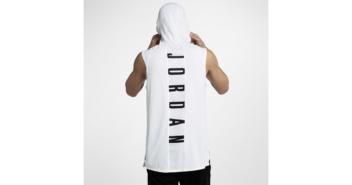 Nike Synthetic 23 Alpha Men's Hooded Sleeveless Training Top, By Nike in  White/Black (White) for Men - Lyst