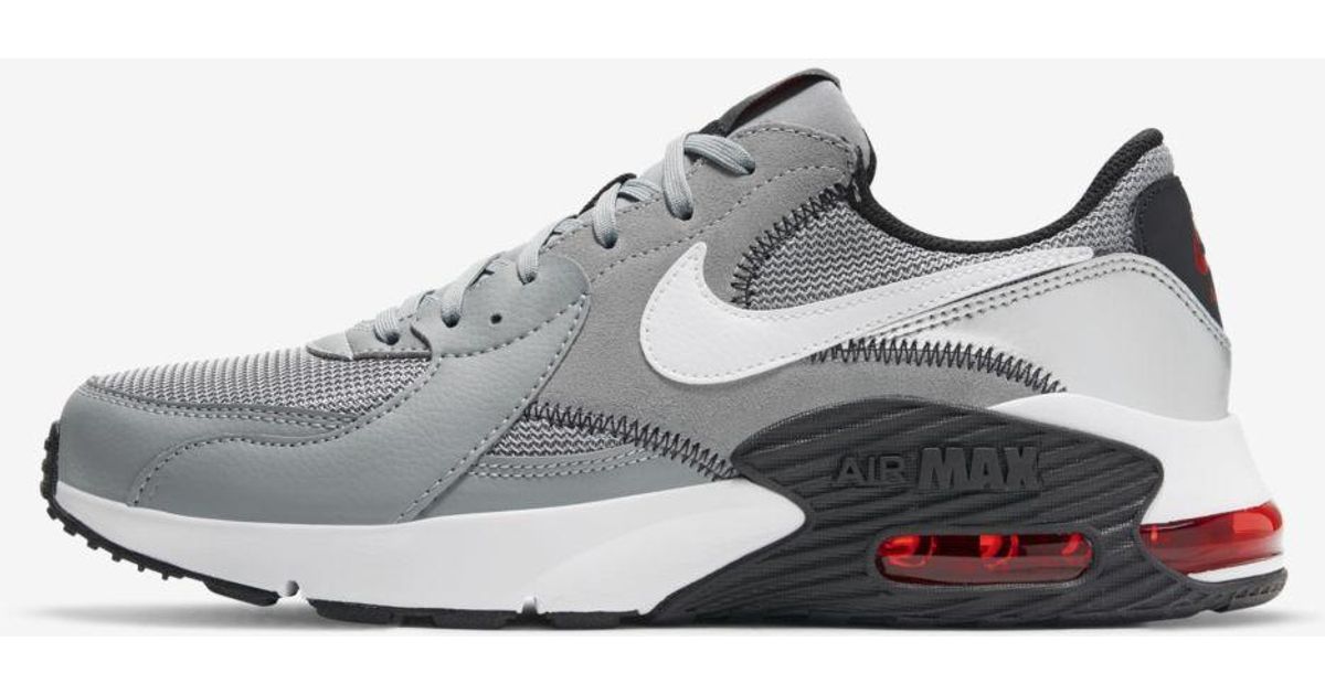 Nike Leather Air Max Excee Shoe in Particle Grey,Black,University r (Gray) for Men - Lyst