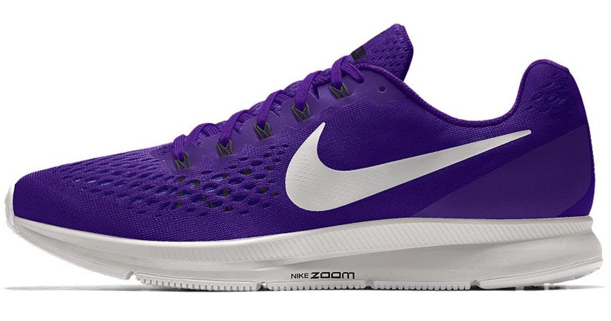 Nike Air Zoom Pegasus 34 Id Women's Running Shoe in Purple - Lyst