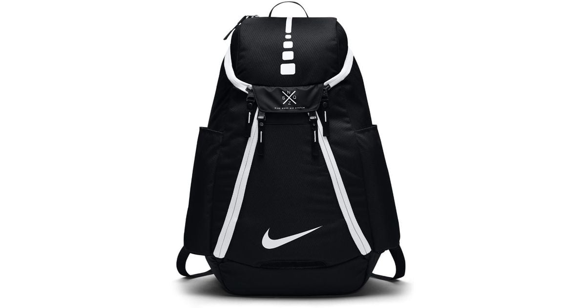 nike elite backpack black and white 