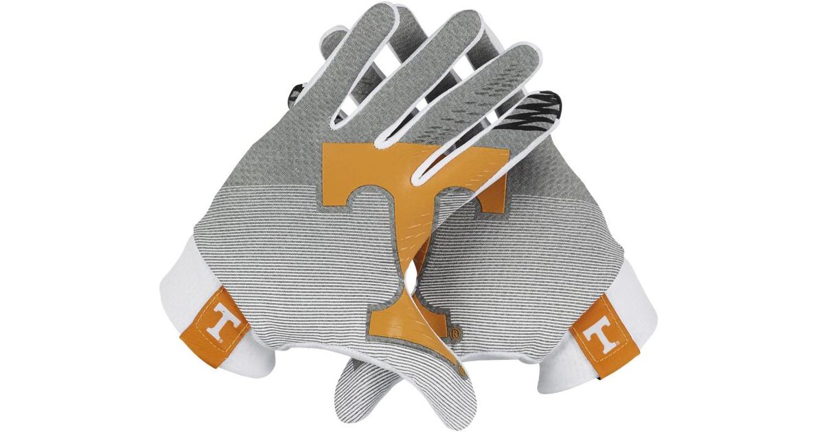 Nike Synthetic Stadium (tennessee) Football Gloves in Dark Grey  Heather/White/Bright c (Gray) for Men - Lyst