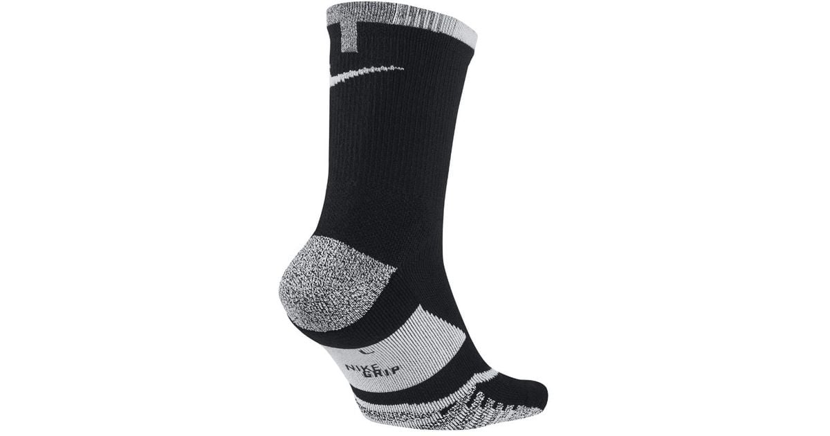 Nike Synthetic Grip Elite Crew Tennis Socks in Black/Black/White (Black)  for Men - Lyst