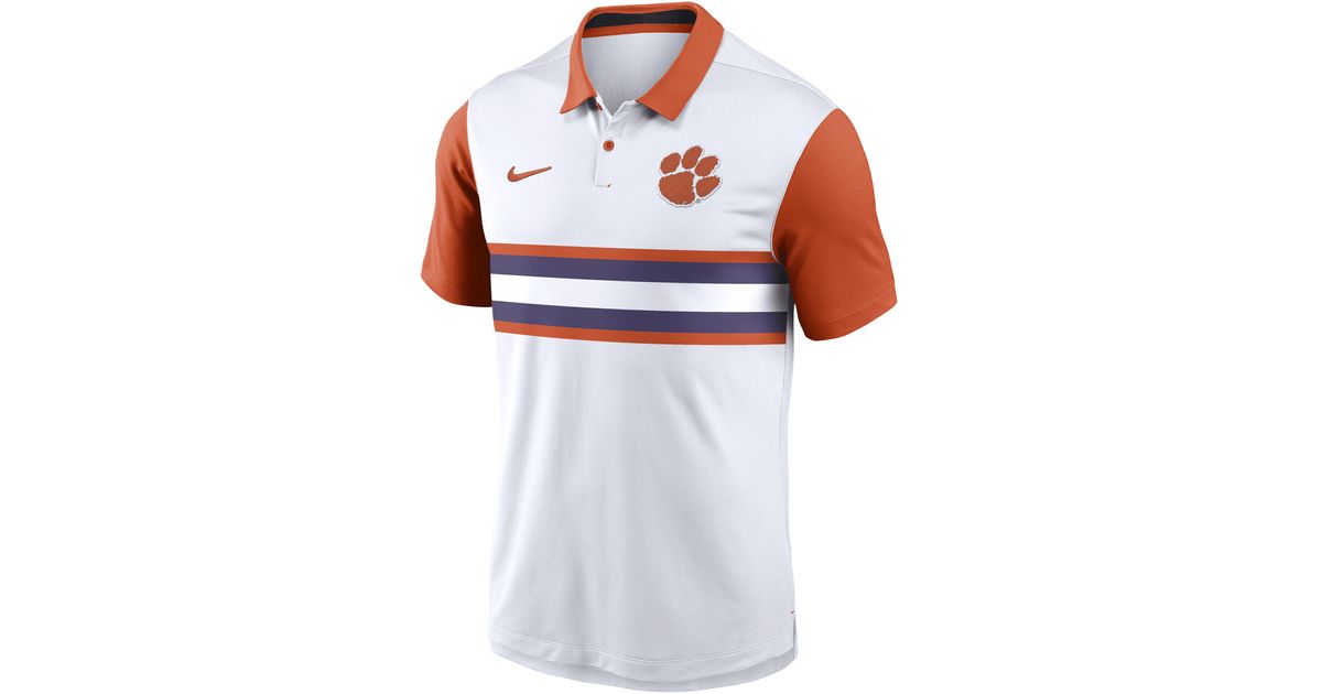 clemson dri fit polo