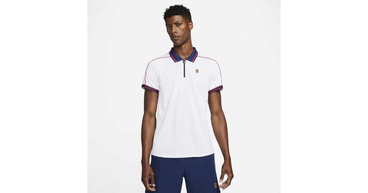 Nike Synthetic Court Dri-fit Adv Slam Tennis Polo in White for Men - Lyst