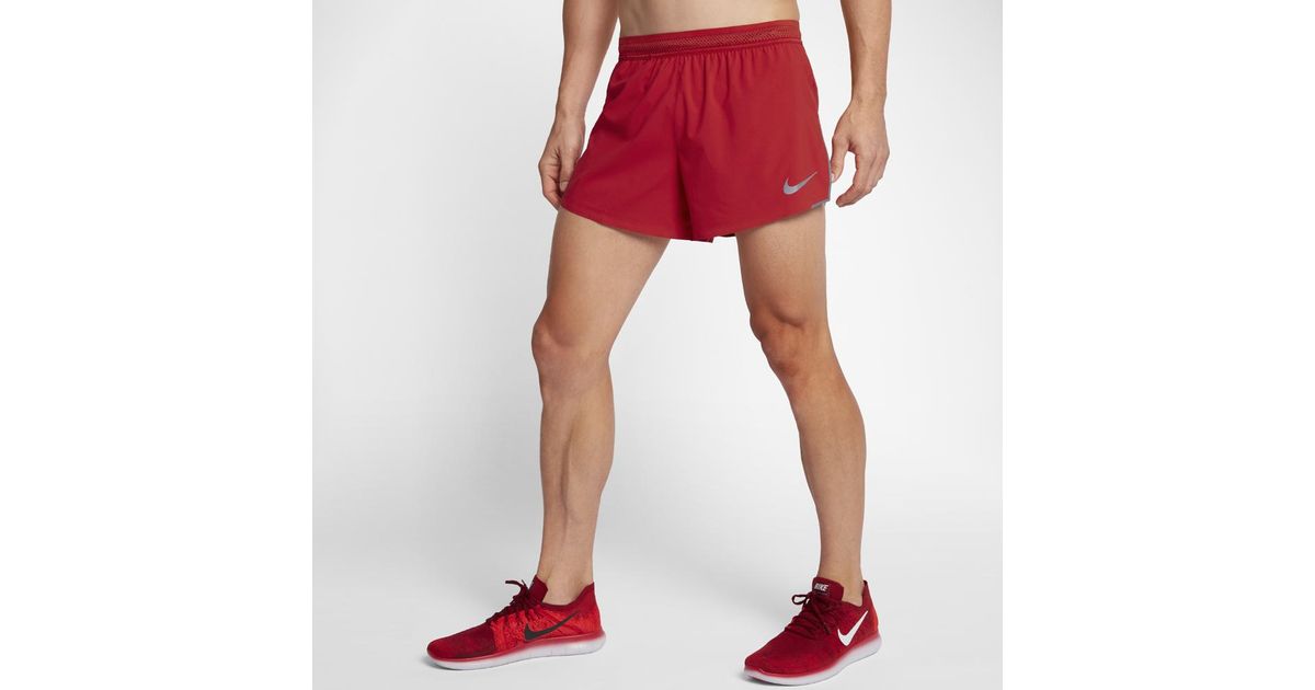 red nike shorts mens