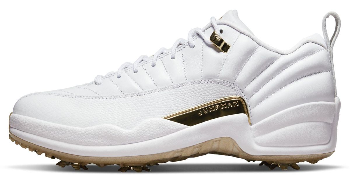 Nike Leather Jordan Xii G Golf Shoes White for Men | Lyst UK
