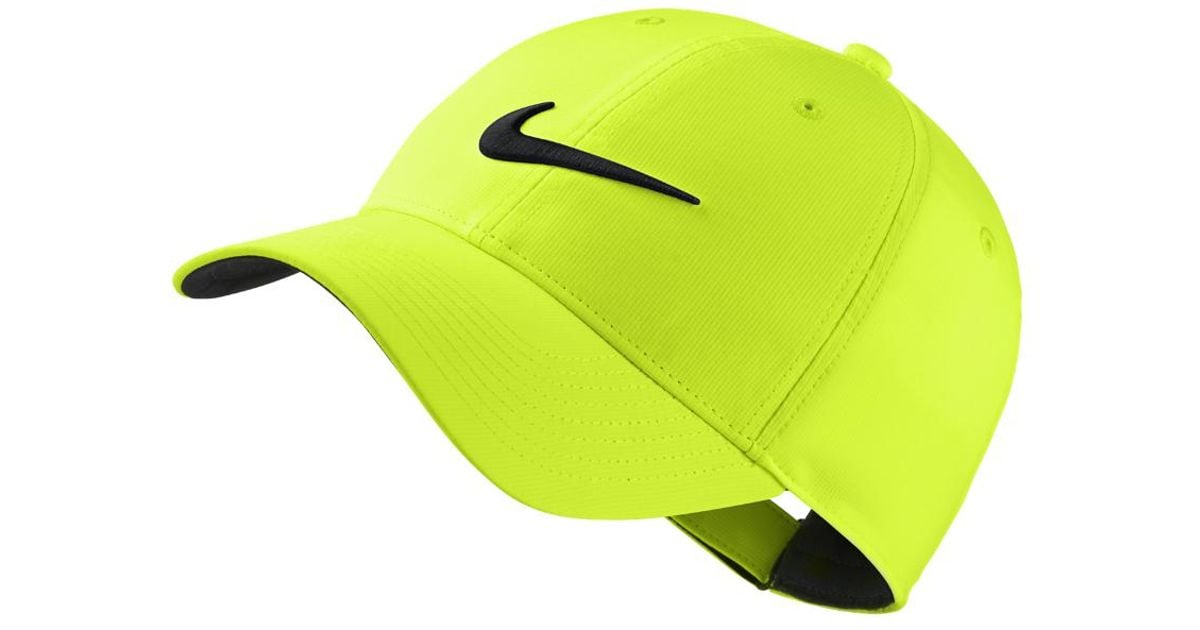 yellow nike golf hat