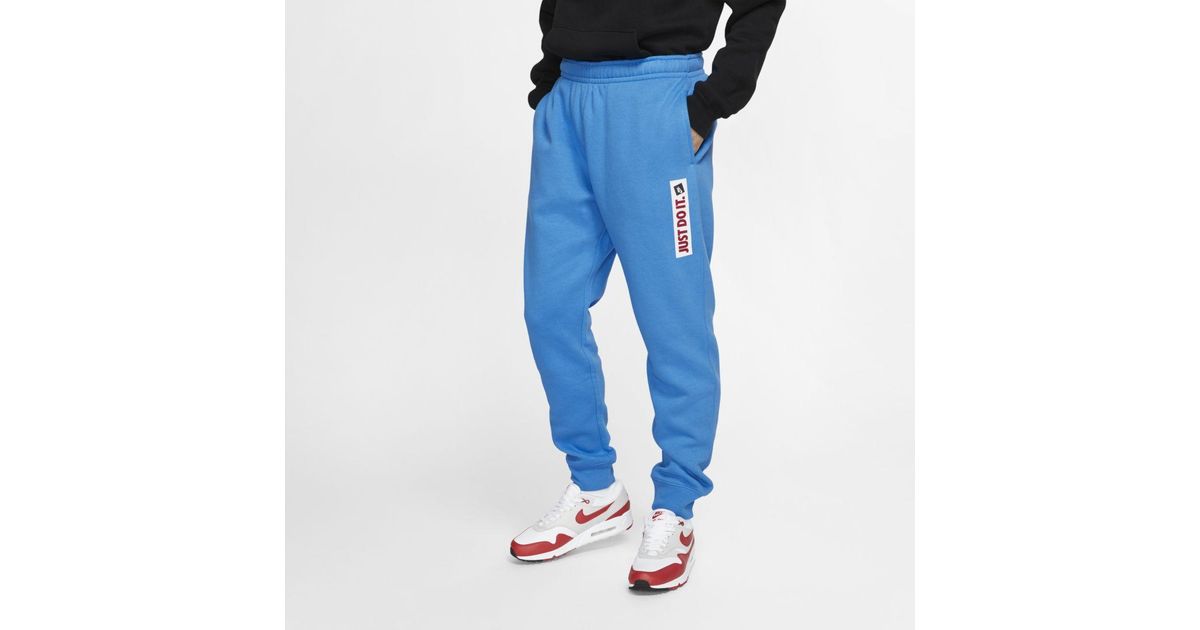 Nike Sportswear Jdi Fleece Pants in Blue for Men | Lyst