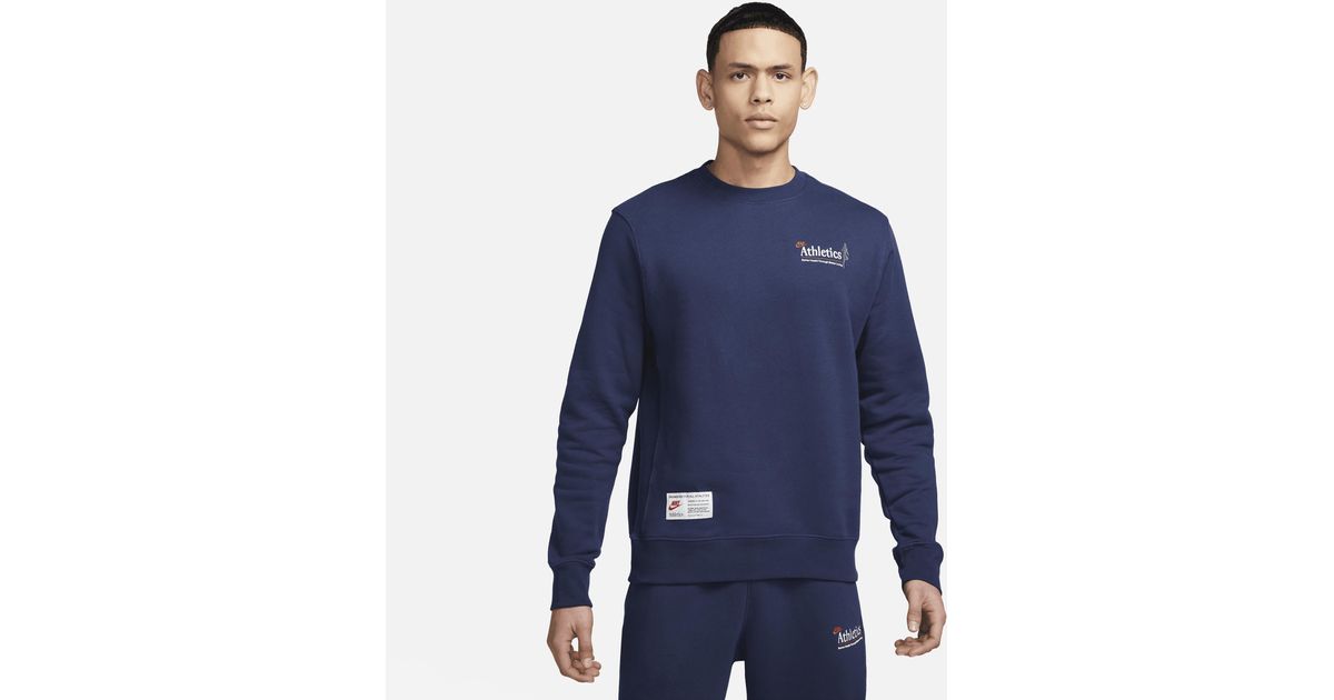 nikelab fleece crew sweatshirt