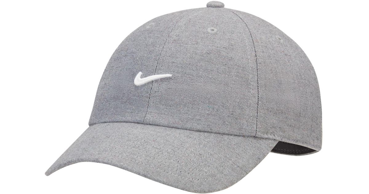 Nike Synthetic Sportswear Heritage86 Adjustable Cap Grey in Grey | Lyst ...
