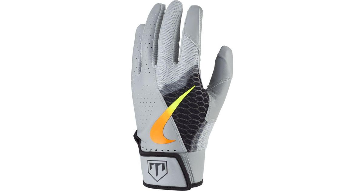 grey nike batting gloves