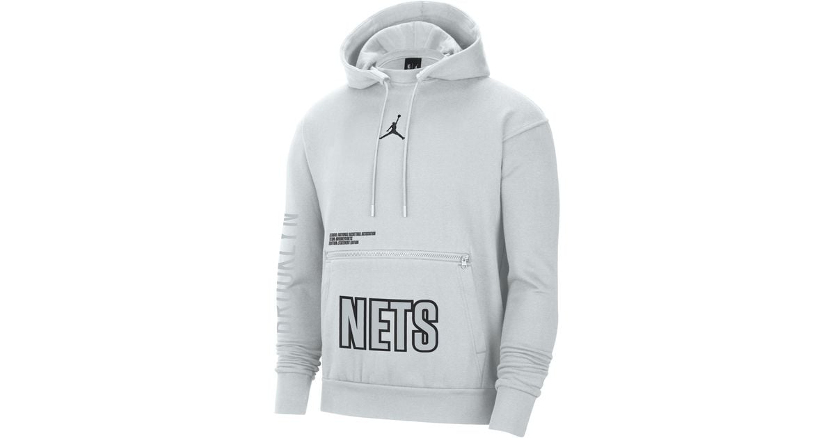 Nike Brooklyn Nets Courtside Statement Edition Jordan Nba Fleece