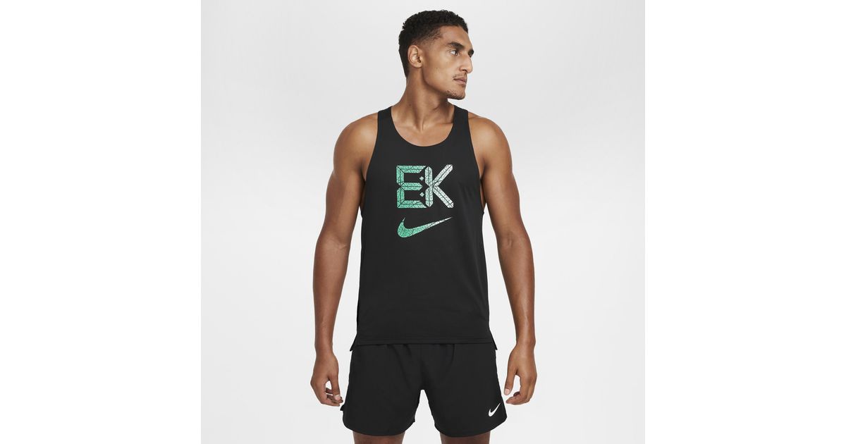 Nike Fast "Kipchoge" Dri-Fit Running Singlet in Black for Men | Lyst