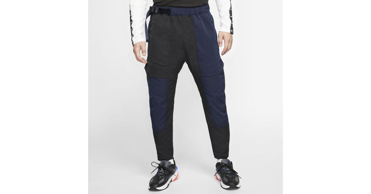 nike tech pack woven cargo joggers in black