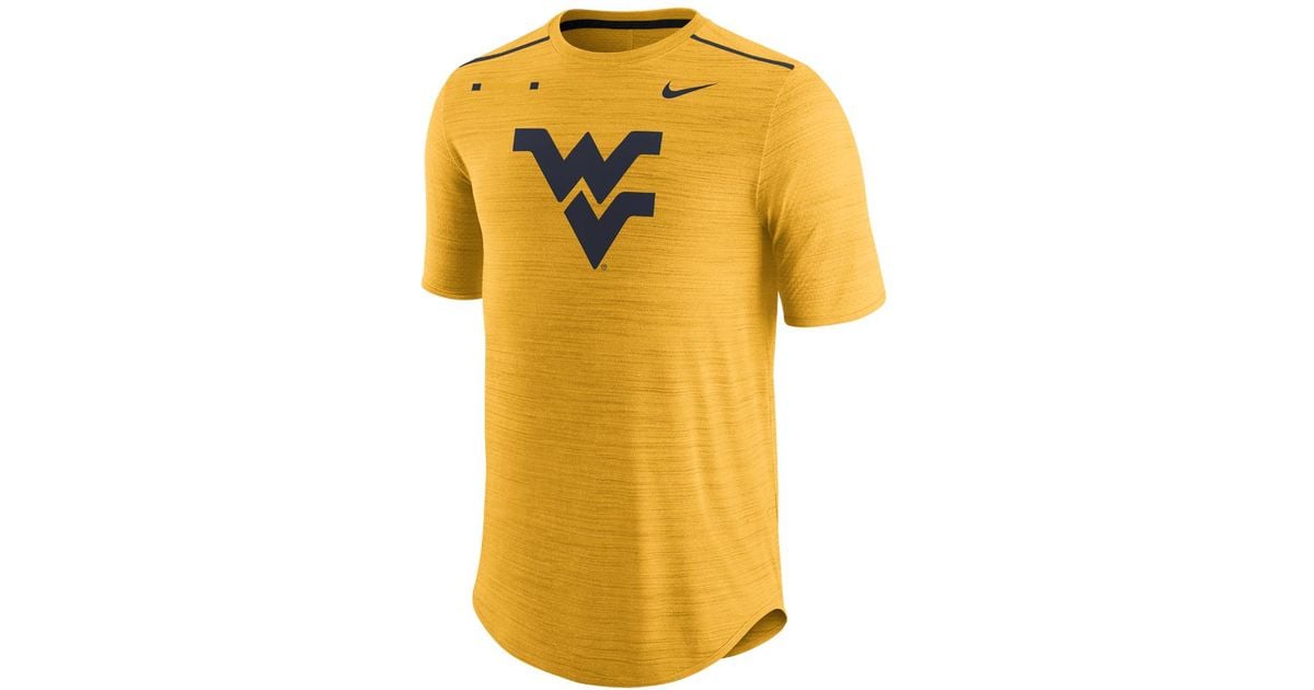 Nike Dry College Breathe Player (west Virginia) Men's T-shirt in Yellow for  Men | Lyst