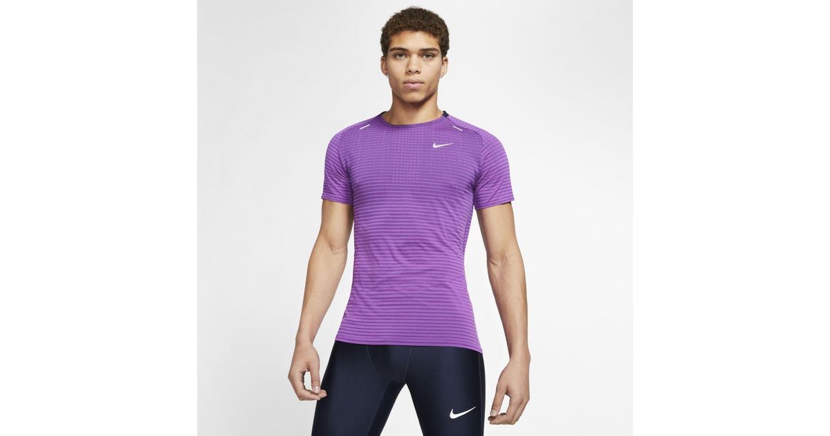 nike purple running top