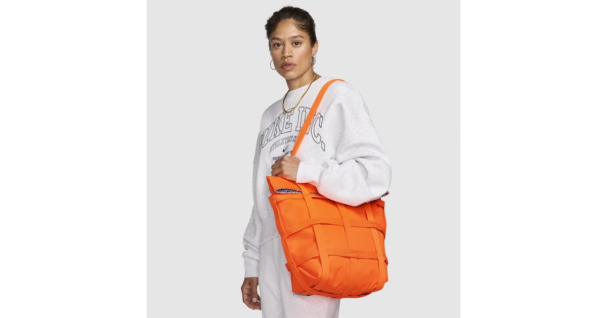◇Nike◇ Sportswear Cargo Tote 12L Black Orange HF5303010 NIKE SPORTSWEAR CARGO TOTE (12L) BLACK/BLACK/ORANGE – Park