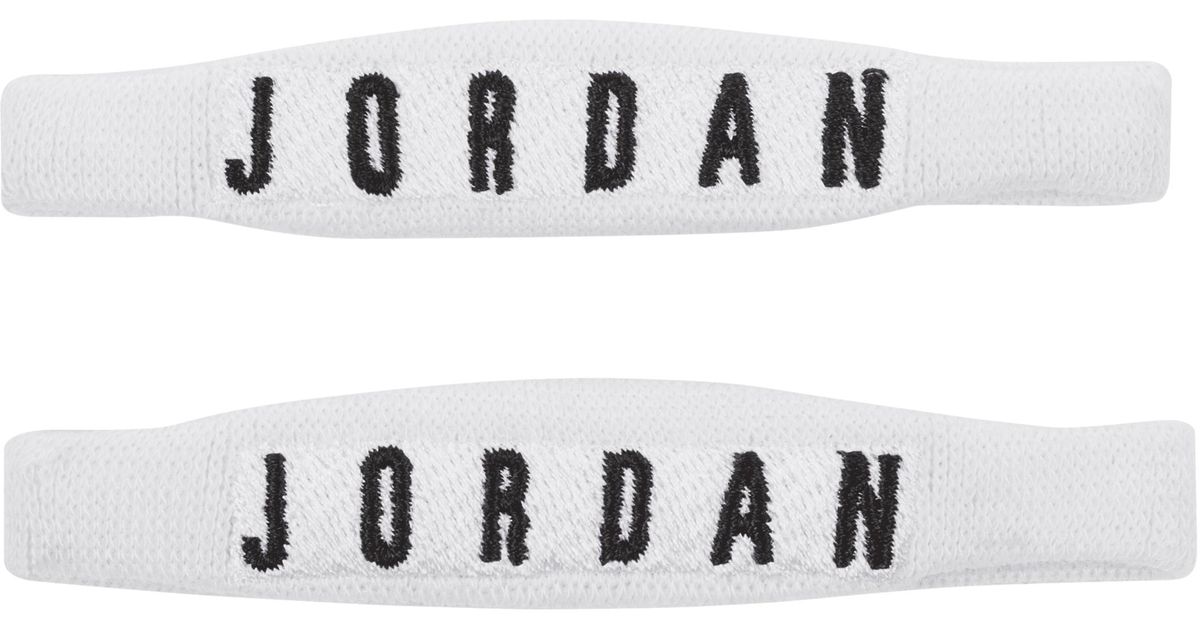 Nike Jordan Drifit Skinny Arm Bands (2pack) In White, in Metallic for