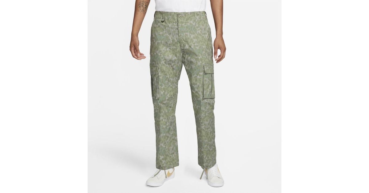 Nike Cotton Sb Camo Skate Cargo Pants in Light Army (Green) for Men Lyst