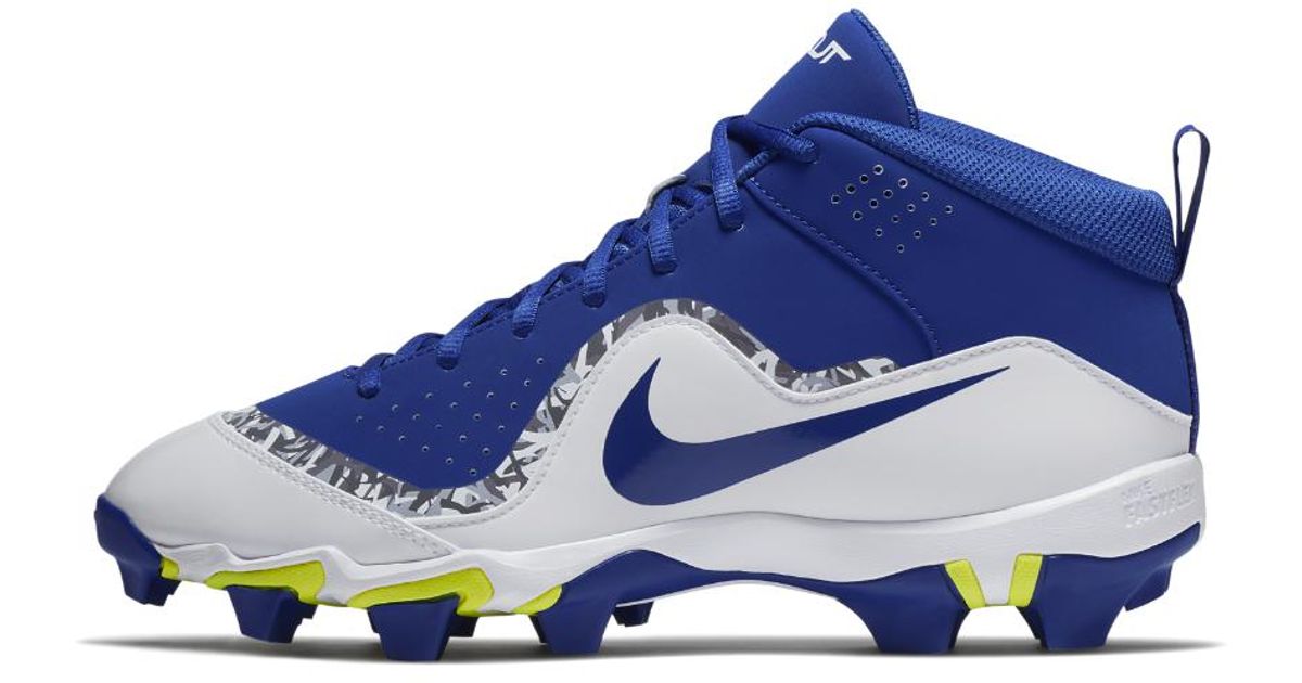 mike trout cleats blue