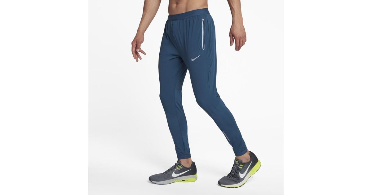 Nike Synthetic Swift Men's 27" Running Pants in Blue for Men | Lyst