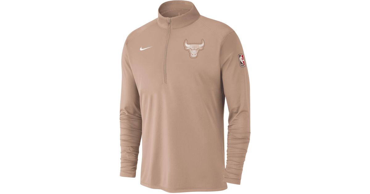 Nike Chicago Bulls City Edition Dri-Fit Nba 1/2-Zip Long-Sleeve Top in ...