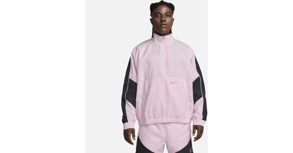Nike Air Woven Tracksuit Jacket in Pink for Men Lyst UK