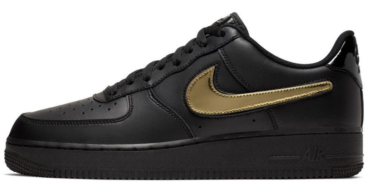 Nike Air Force 1 '07 Lv8 3 Removable Swoosh Shoe in Black for Men - Lyst
