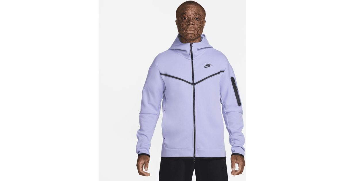 Nike Sportswear Tech Fleece Full zip Hoodie In Purple in Blue for Men Lyst UK