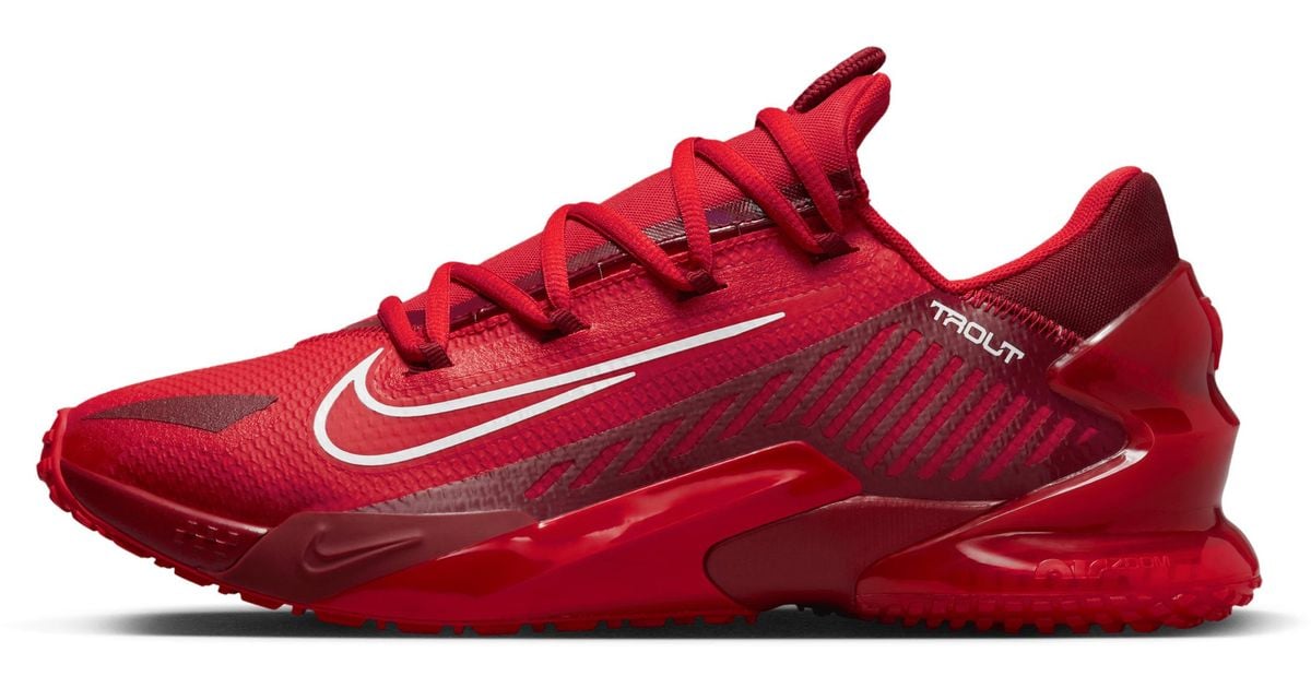 Nike Force Zoom Trout 8 Turf Baseball Shoes In Red, for Men Lyst