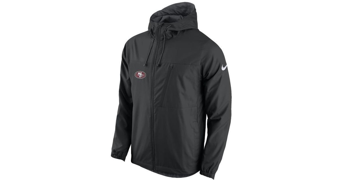 Nike Av15 Winger (nfl 49ers) Men's Jacket in Black for Men | Lyst